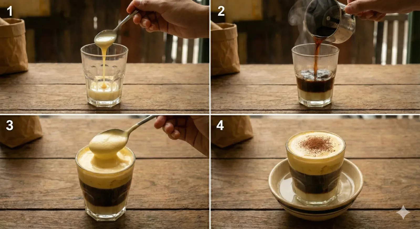 Assemble the Egg Coffee
