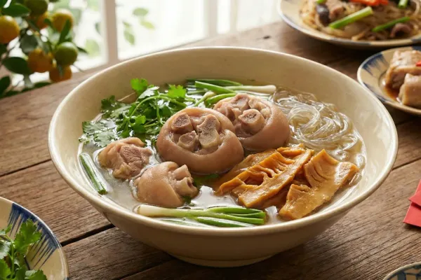 Traditional Hanoi Tết Bamboo Shoot Soup (Canh Măng)