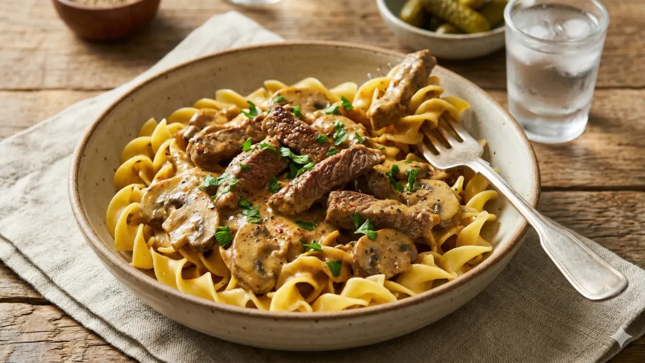 Beef Stroganoff