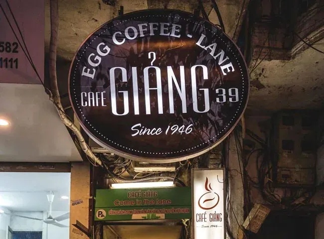 Cafe Giang in Hanoi, the birthplace of Vietnamese egg coffee