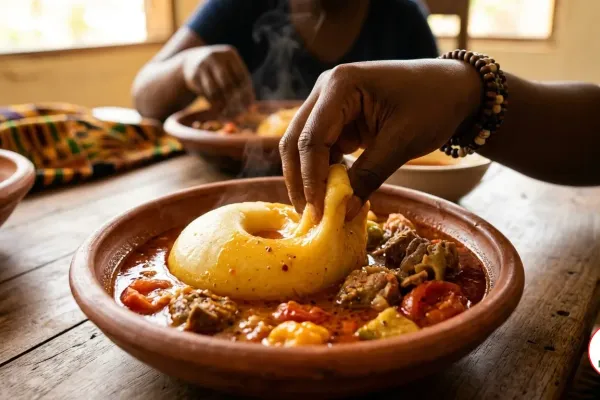Fufu with Soup