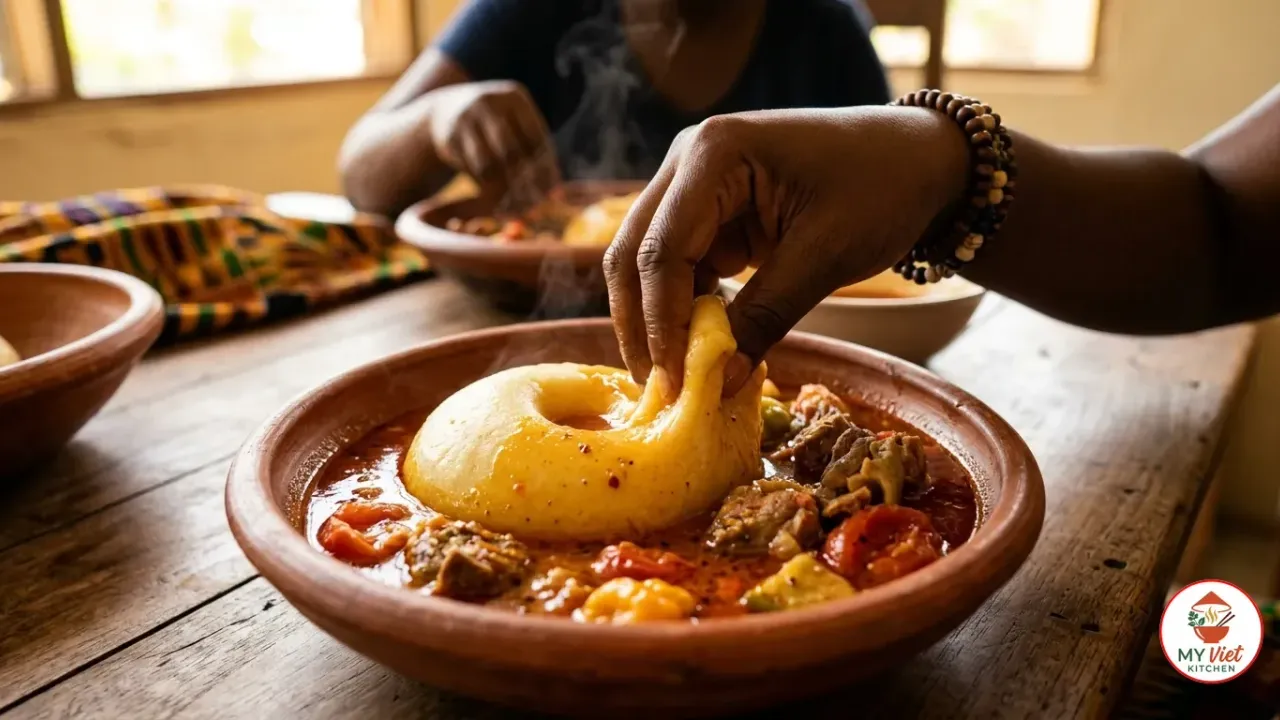 Fufu with Soup