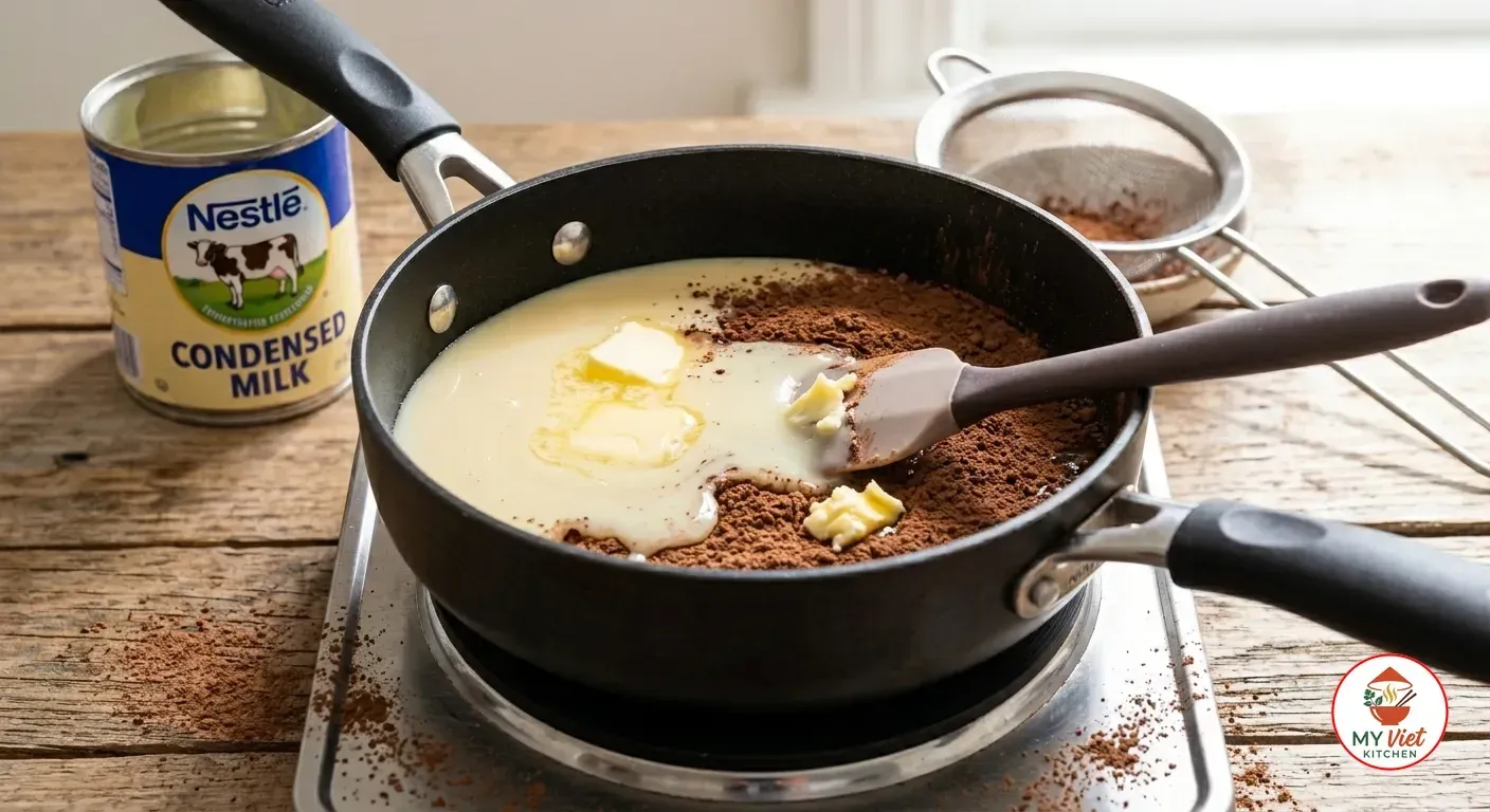 Step 1- Cook the Brigadeiro Mixture