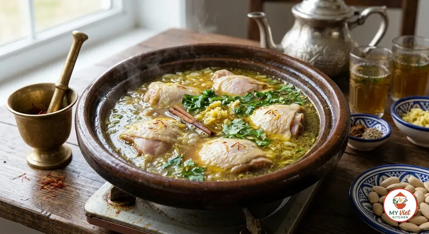 Step 1- Cook the Chicken in Spiced Broth