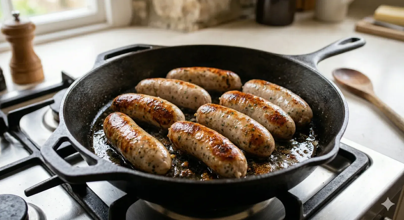 Step 1- Cook the Sausages