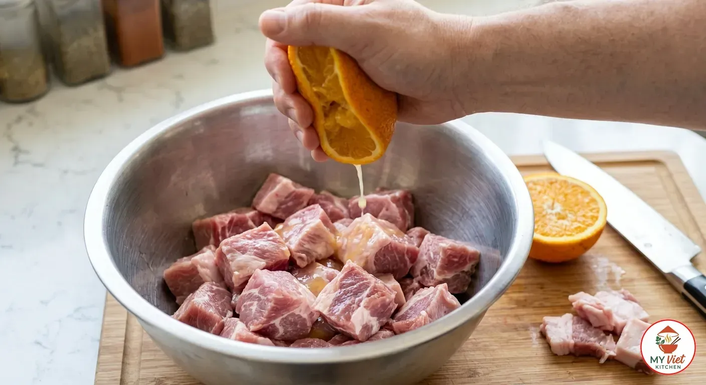 Step 1- Cut and Season the Pork