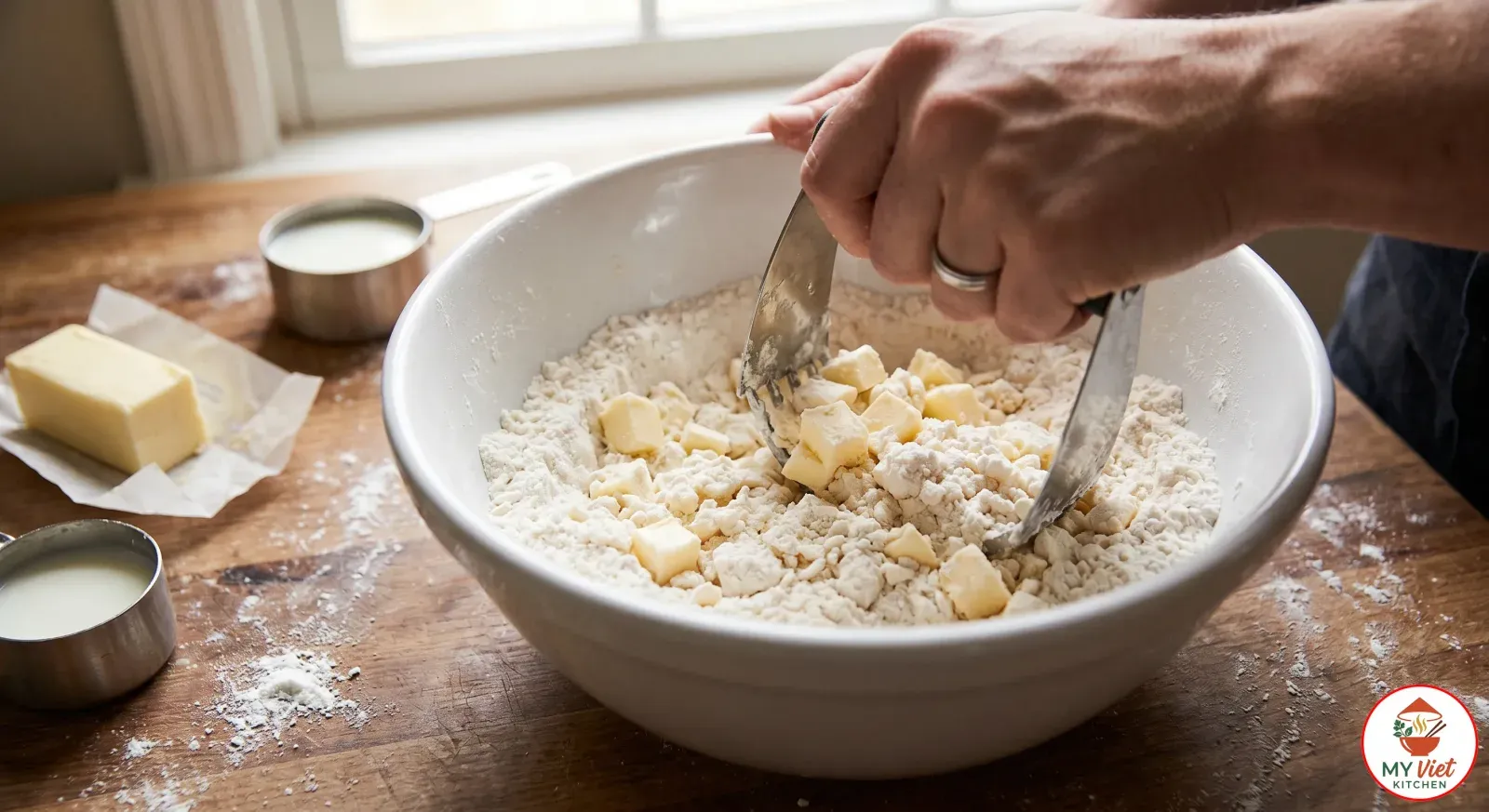 Step 1- Make the Biscuit Dough