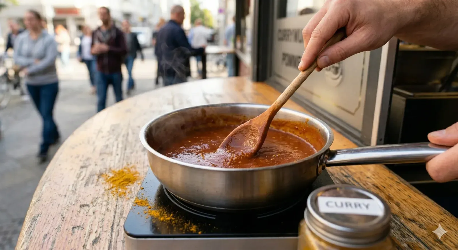 Step 1- Make the Curry Ketchup Sauce