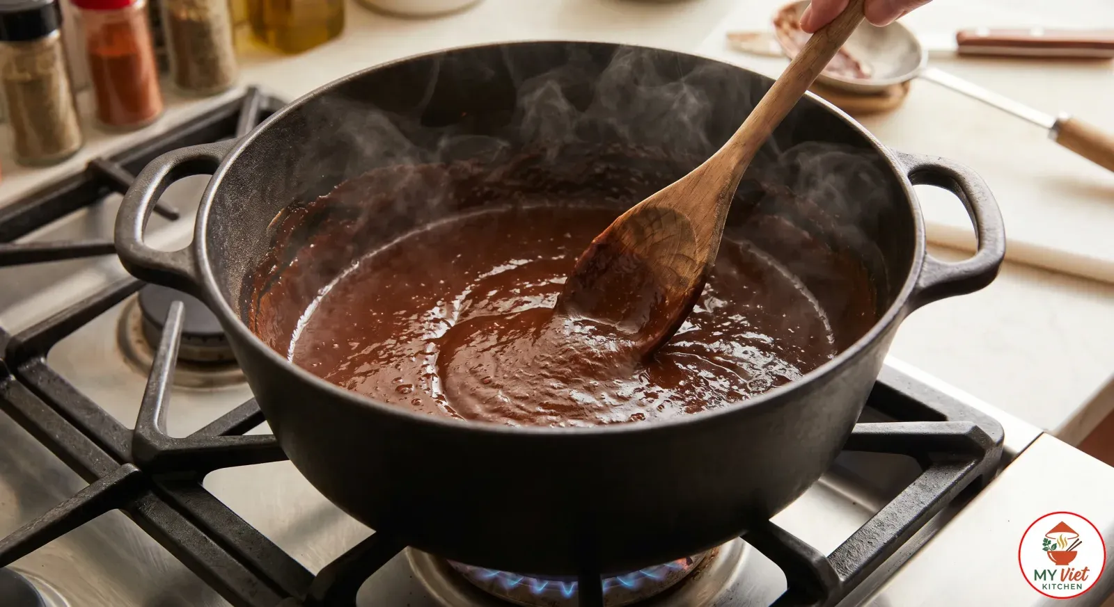 Step 1- Make the Dark Roux