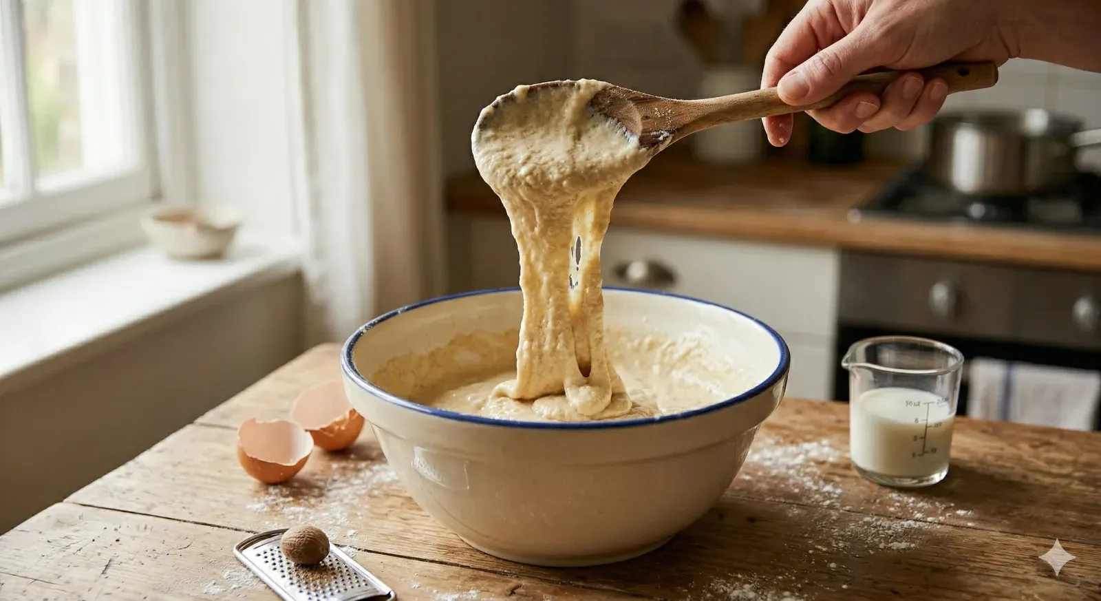Step 1- Make the Spaetzle Batter