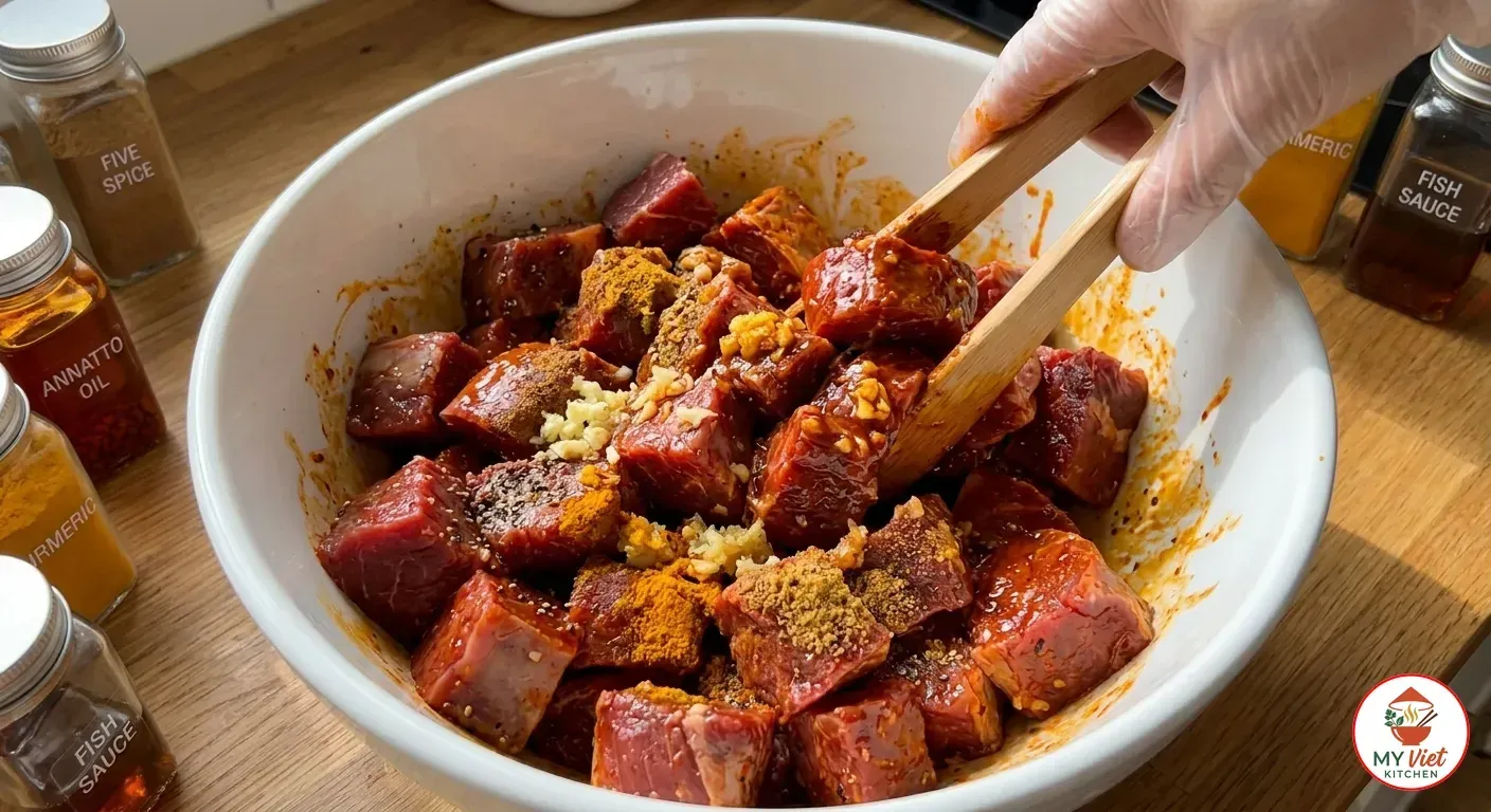 Step 1- Marinate the Beef