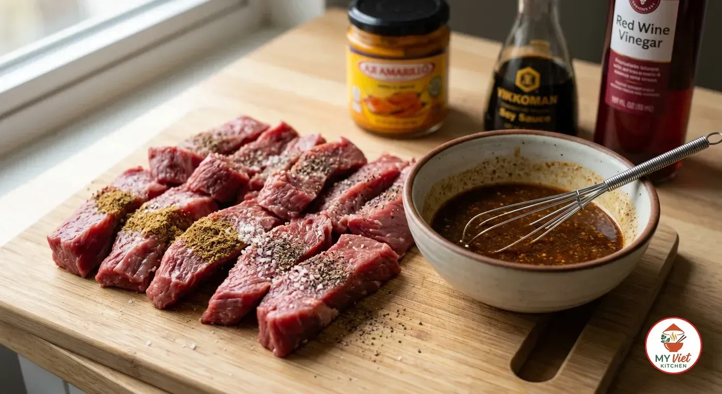 Step 1- Prepare the Beef and Sauce