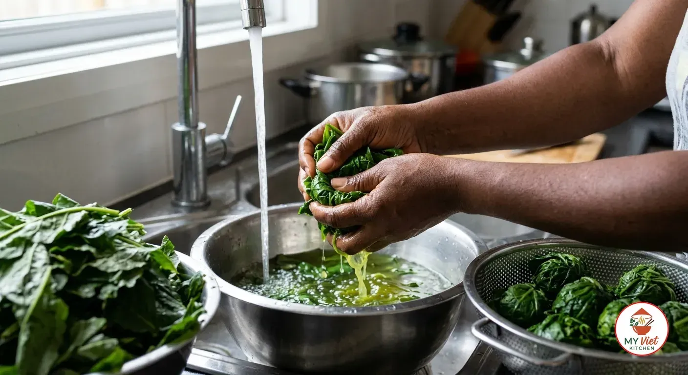 Step 1- Prepare the Bitter Leaves