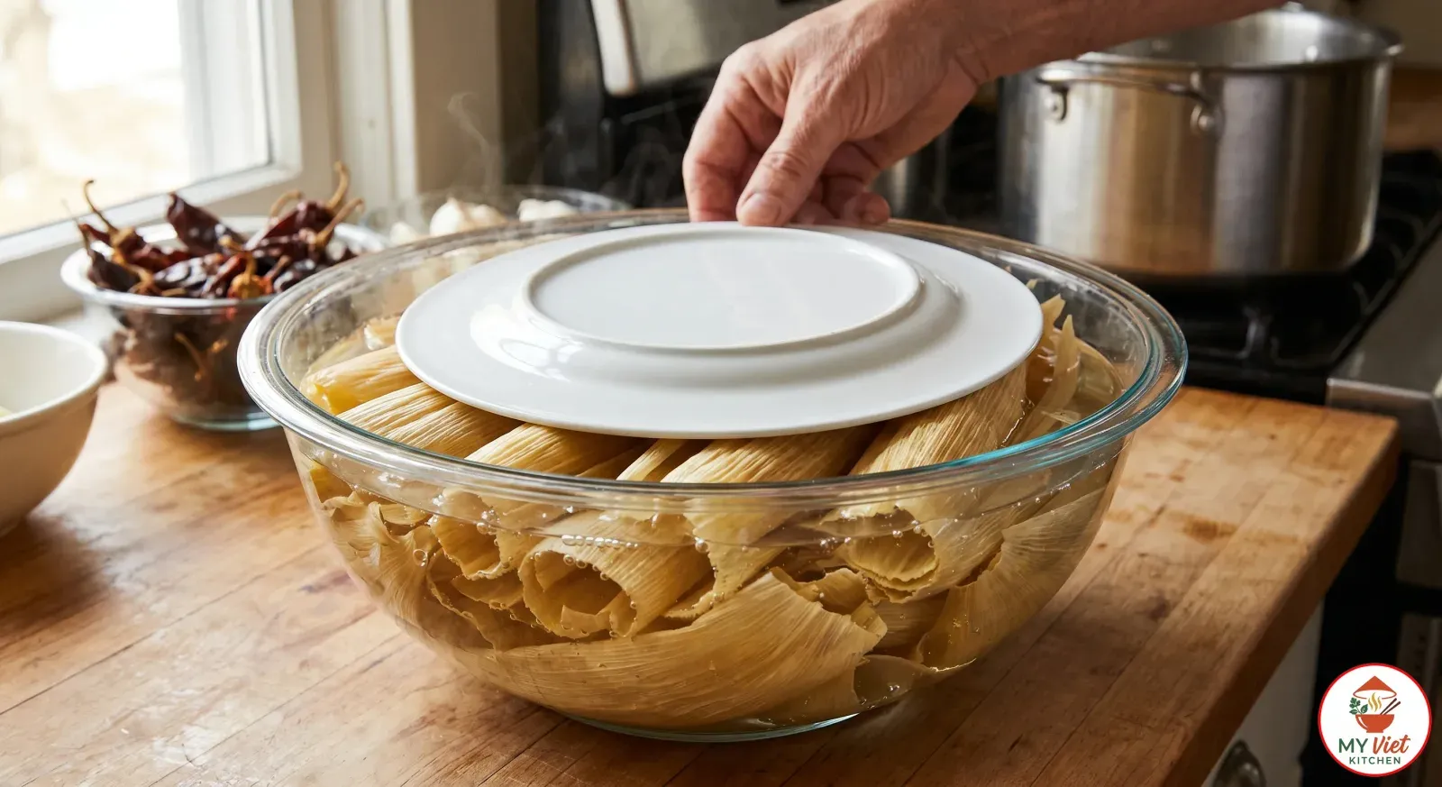 Step 1- Prepare the Corn Husks