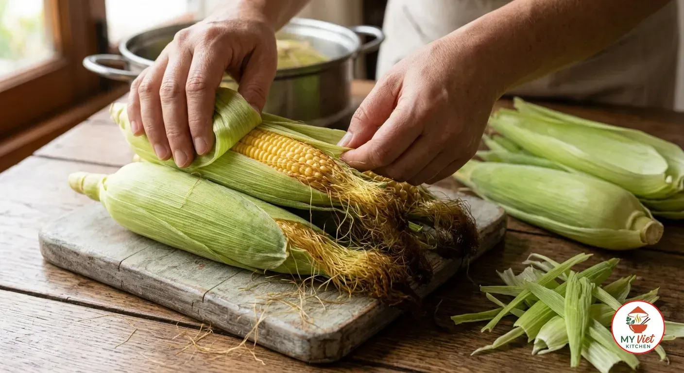 Step 1- Prepare the Corn Husks