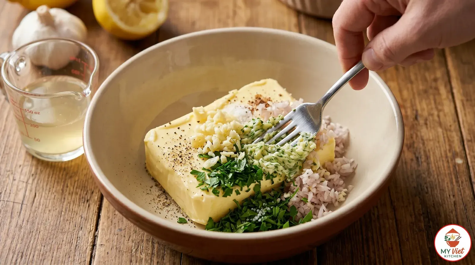 Step 1- Prepare the Garlic Herb Butter