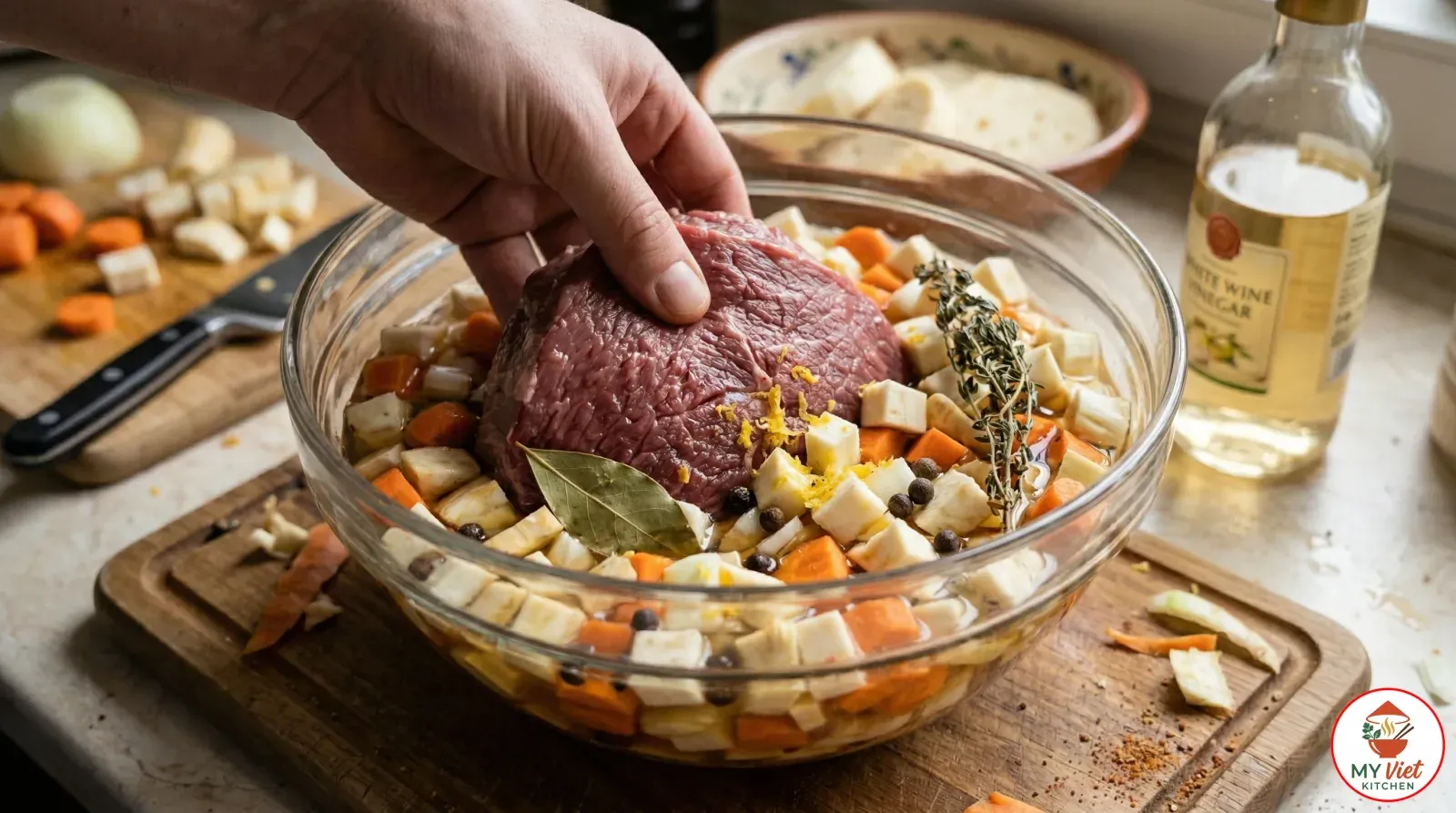 Step 1- Prepare the Marinade and Marinate the Beef