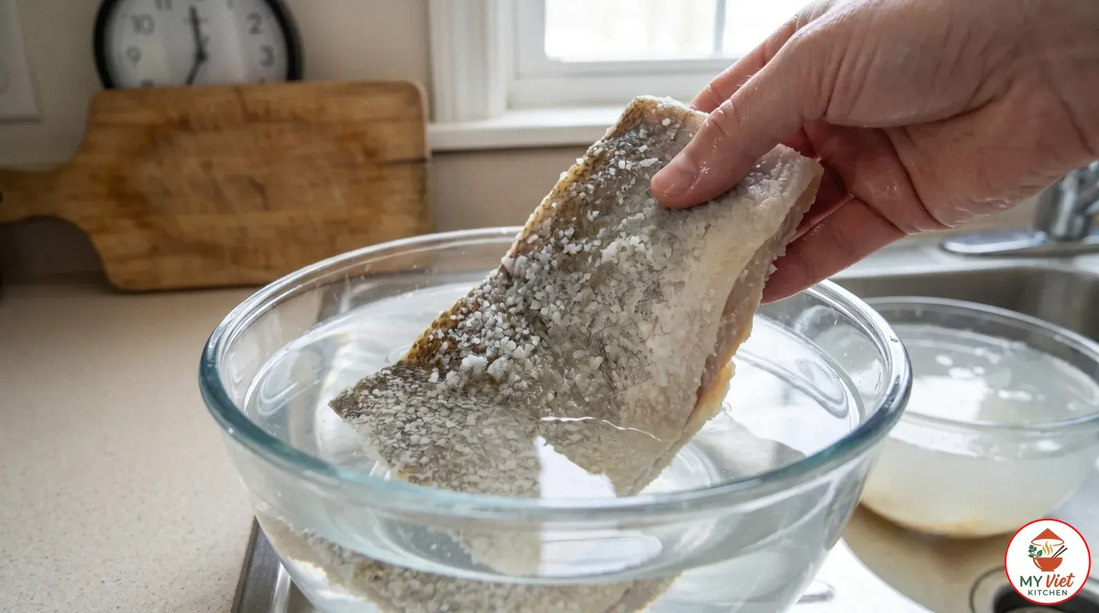 Step 1- Prepare the Salt Cod