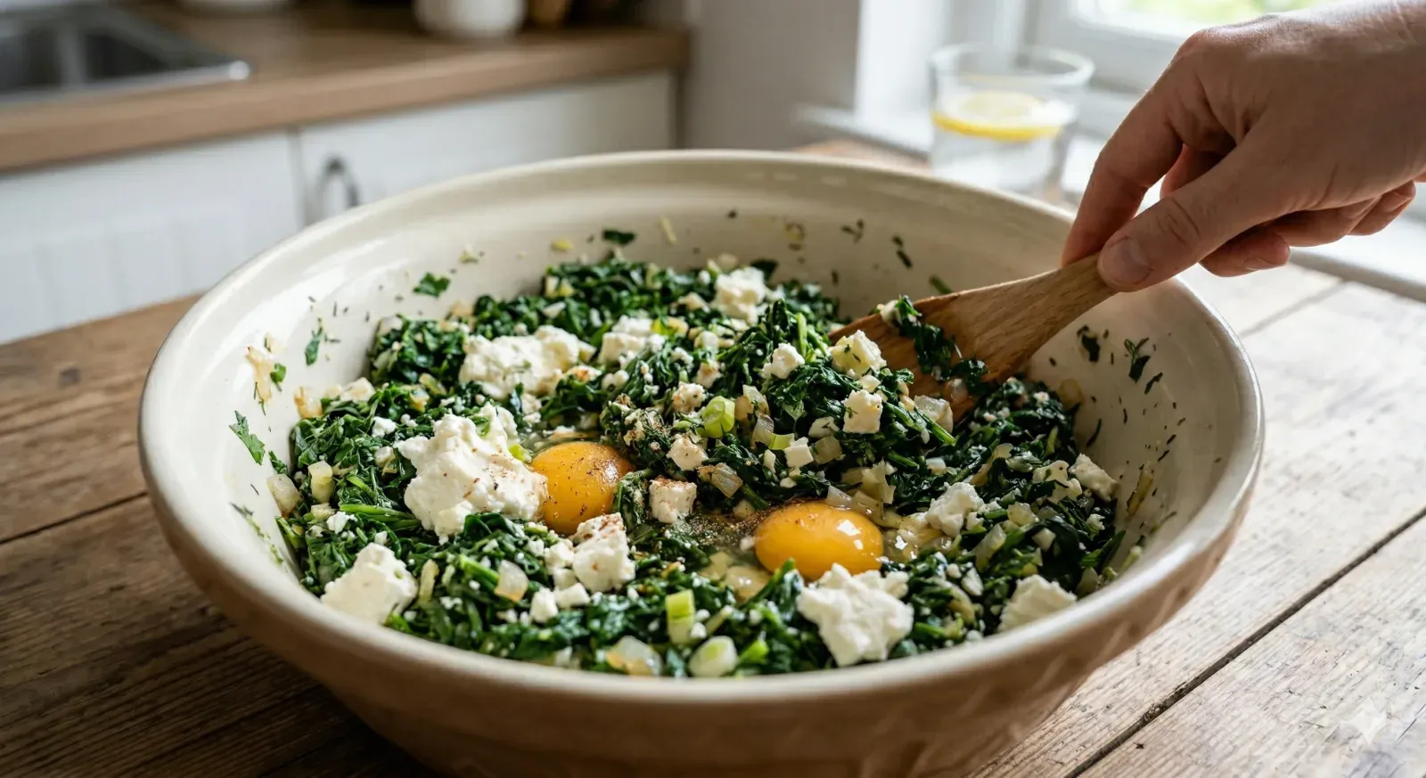 Step 1: Prepare the Spinach Filling