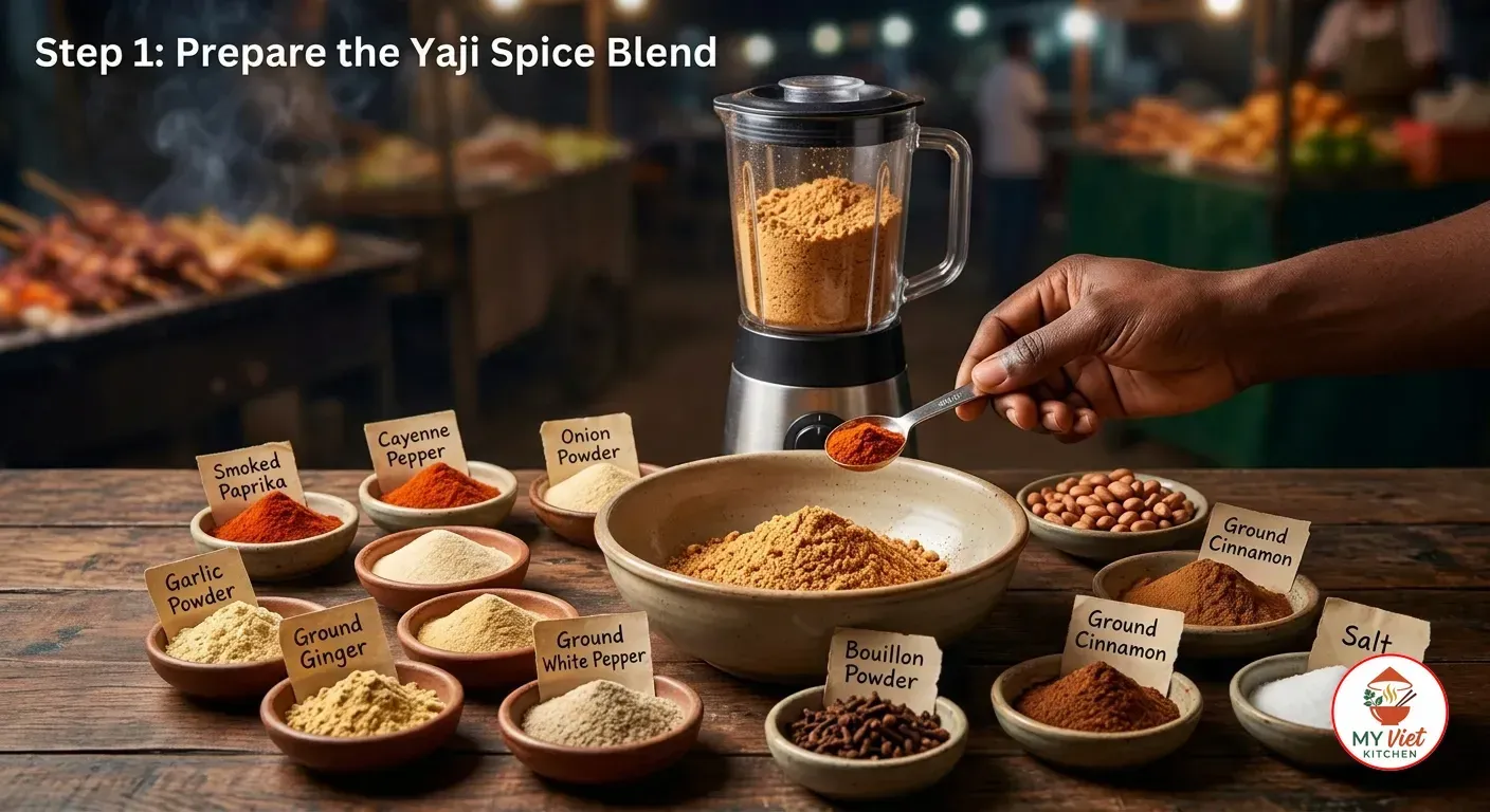 Step 1- Prepare the Yaji Spice Blend