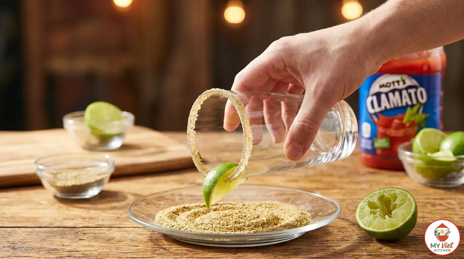 Step 1- Rim the Glass