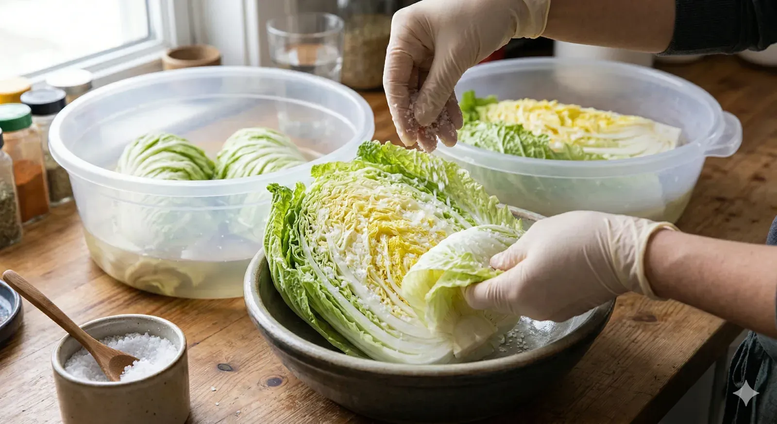 Step 1: Salt and Brine the Cabbage