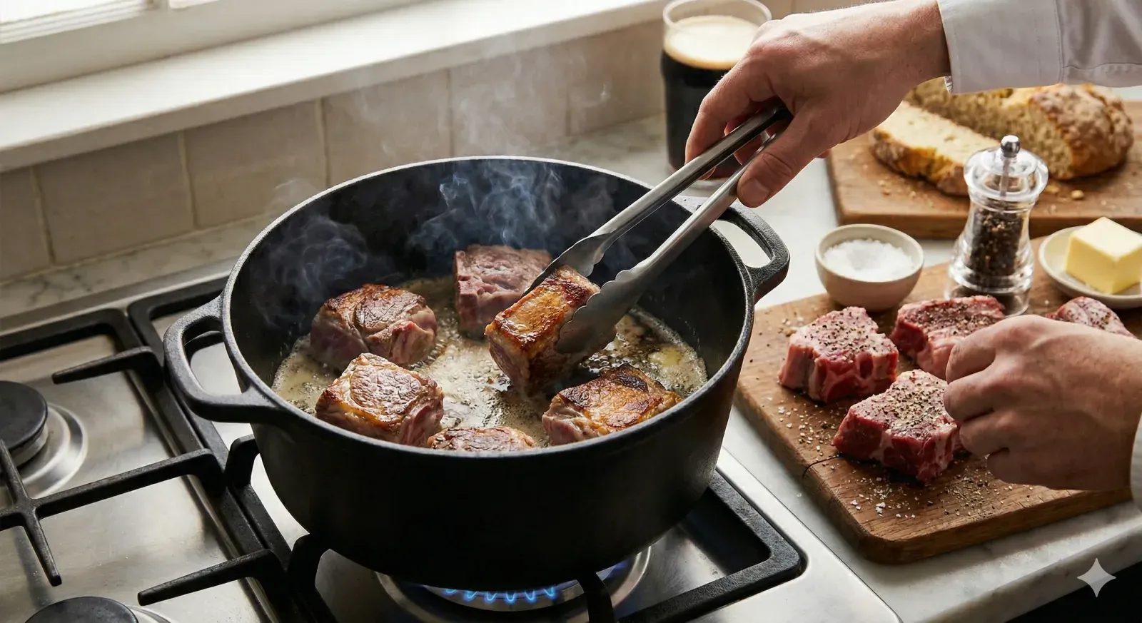 Step 1- Season and Sear the Lamb