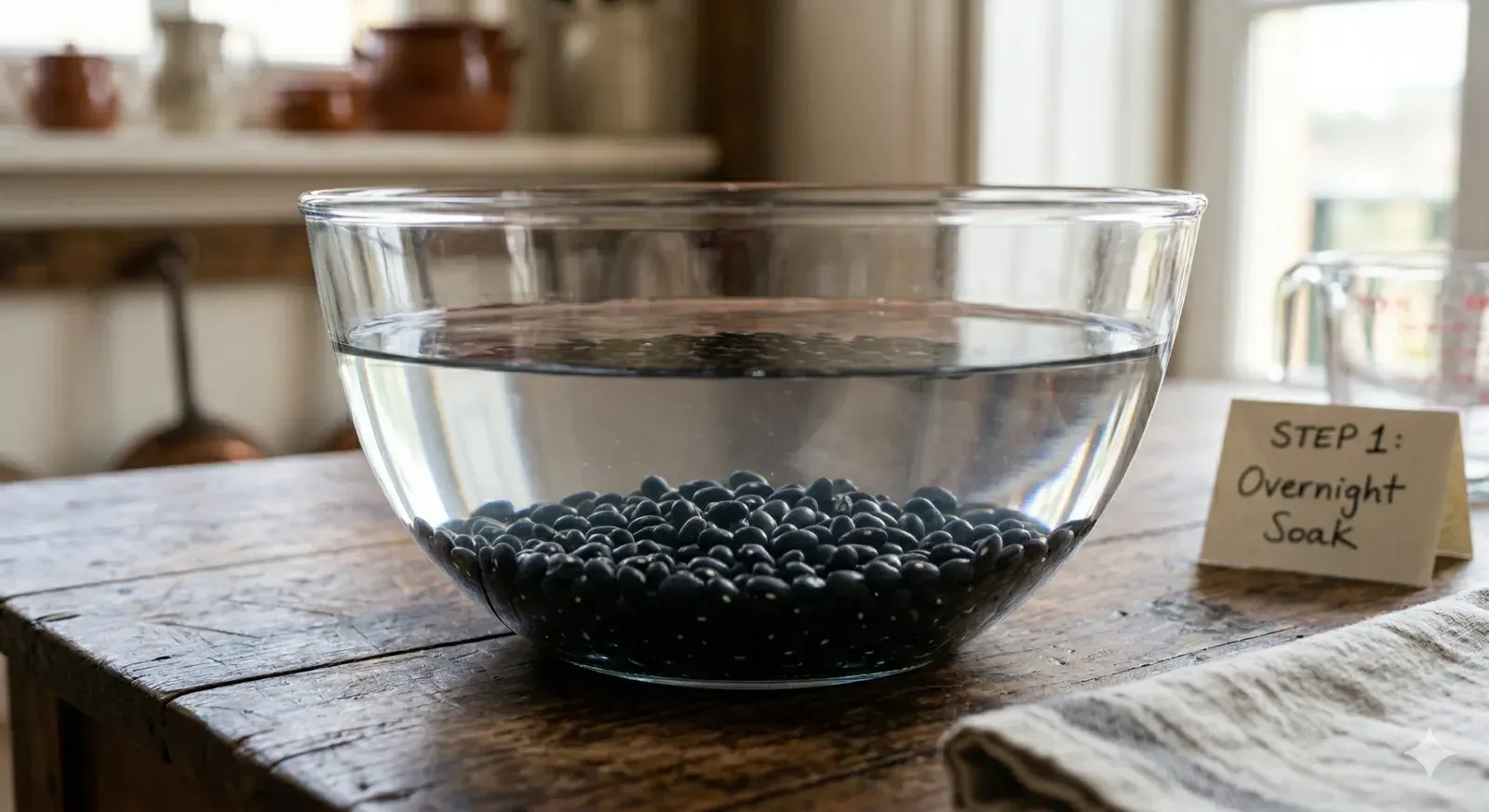 Step 1- Soak the Beans