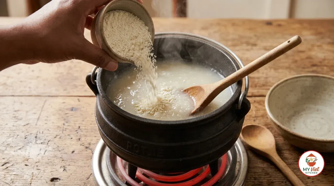 Step 2- Add the Maize Meal