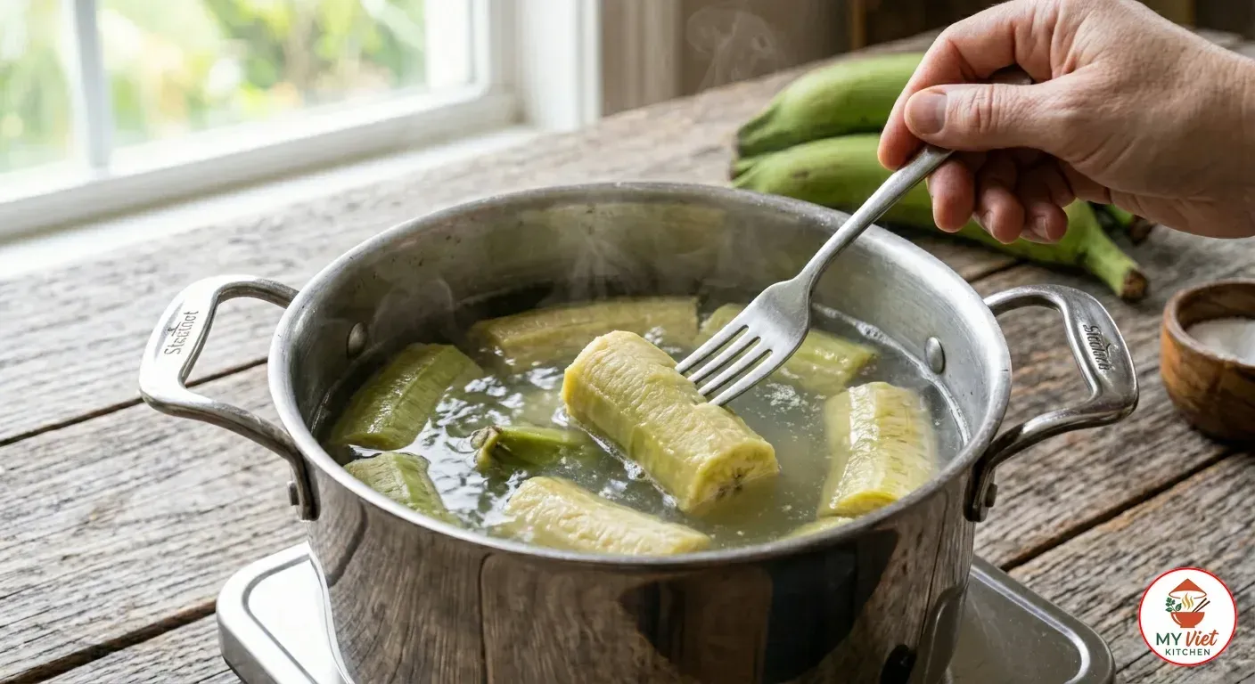 Step 2- Boil the Plantains Until Tender