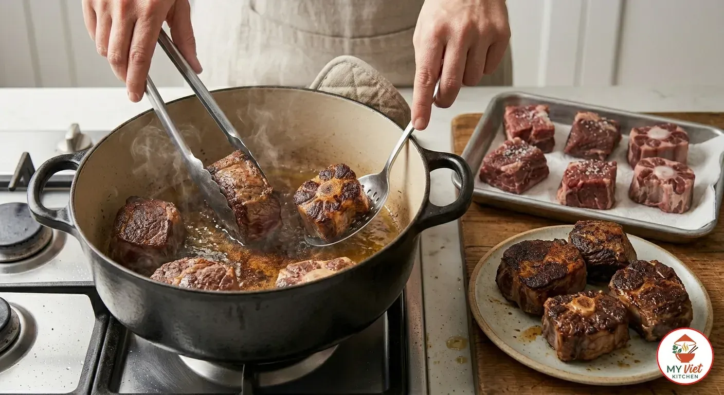 Step 2- Brown the Meats