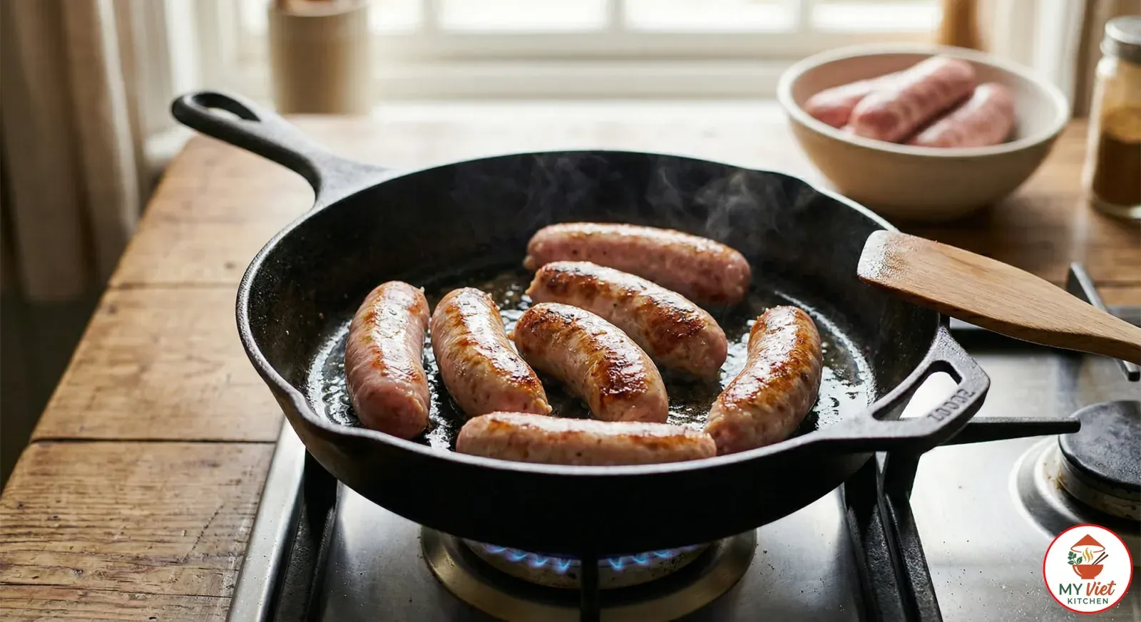 Step 2- Brown the Sausages