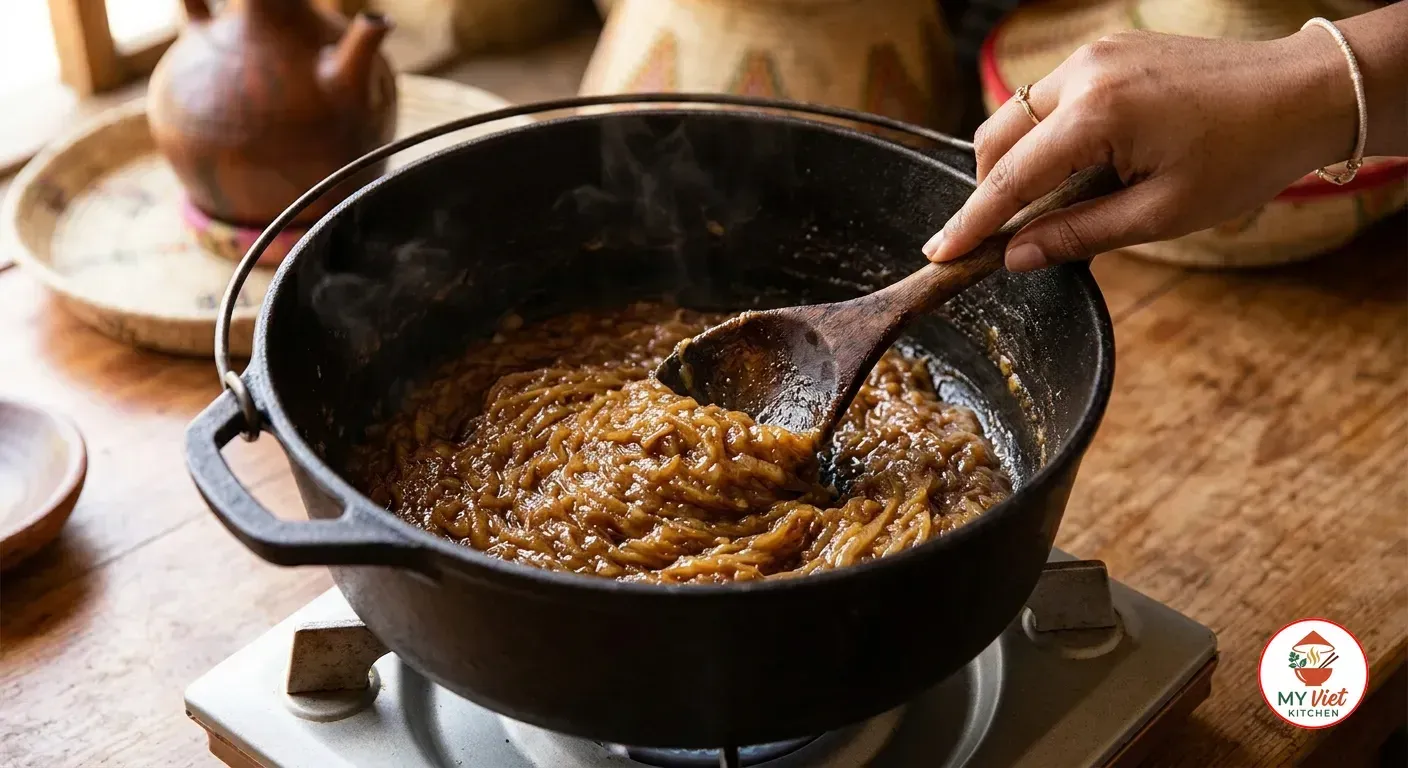 Step 2- Caramelize the Onions for the Wat