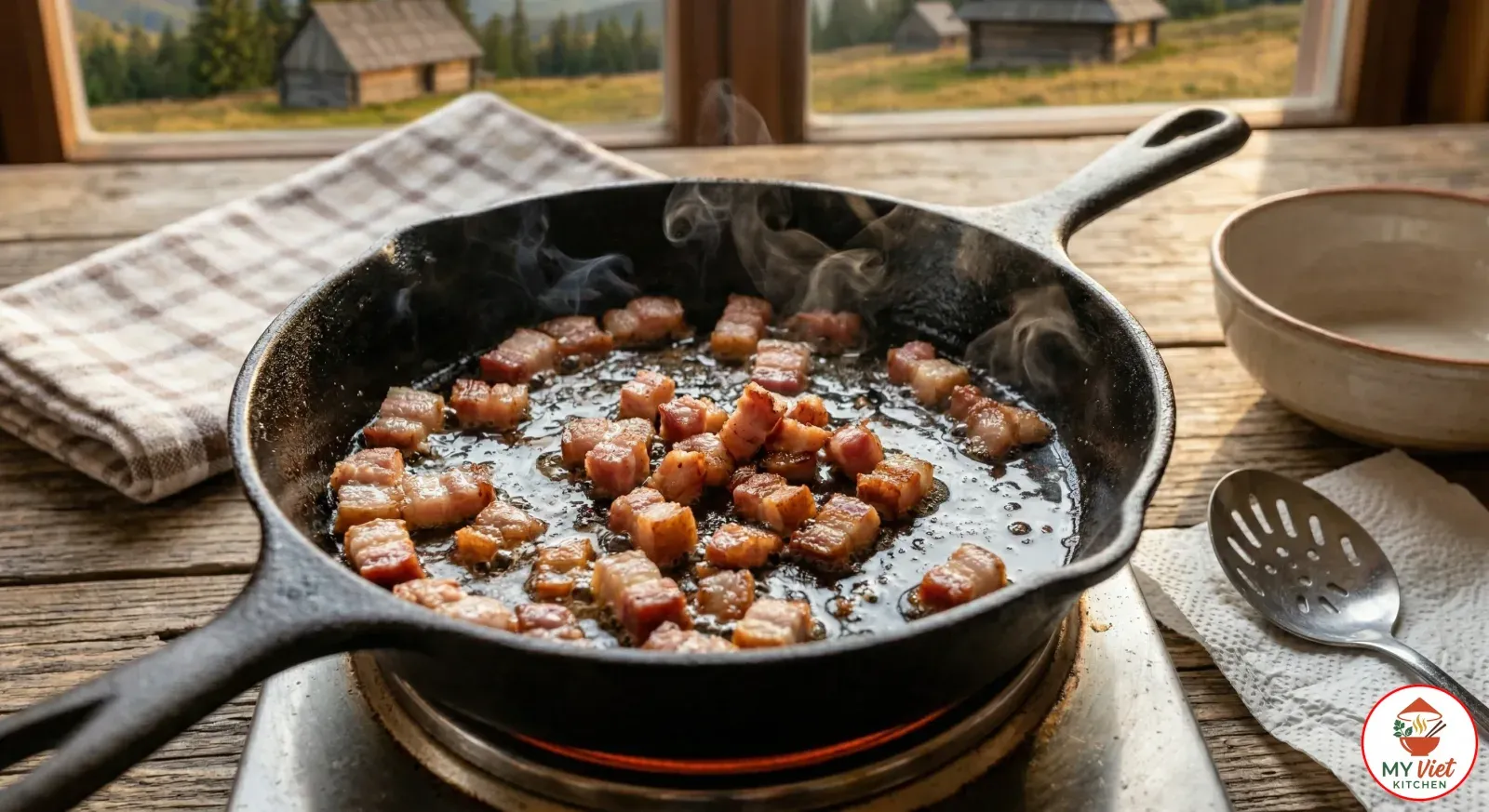 Step 2- Cook the Bacon Until Crispy
