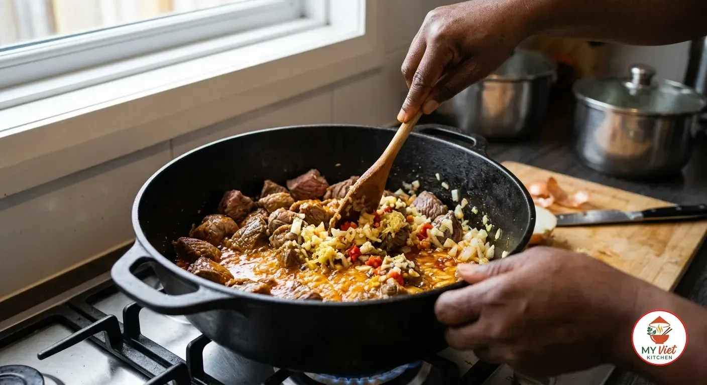Step 2- Cook the Beef and Build the Base