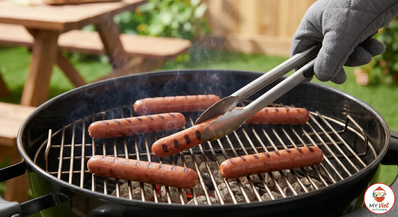 Step 2- Grill the Hot Dogs