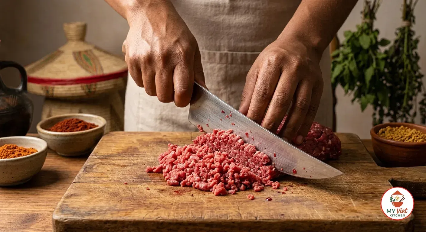 Step 2- Hand-Mince the Beef