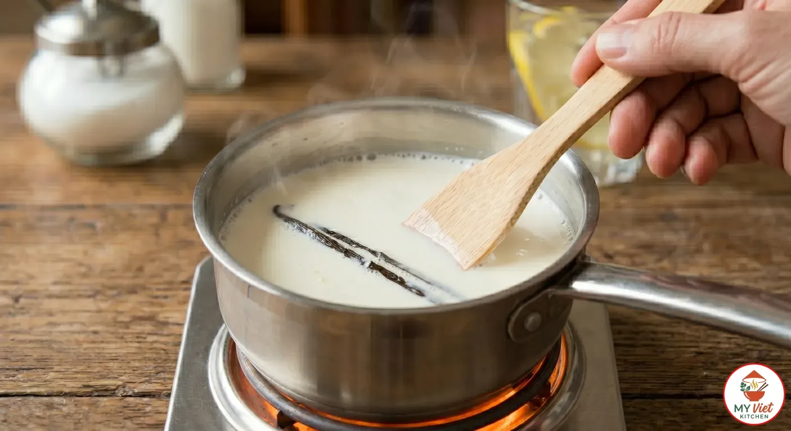 Step 2- Heat the Cream Mixture