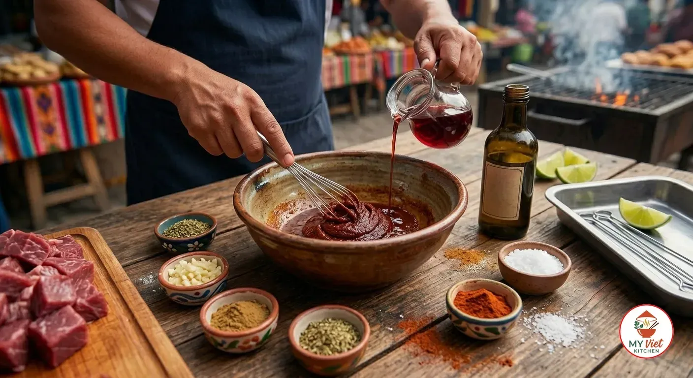 Step 2- Make the Aji Panca Marinade