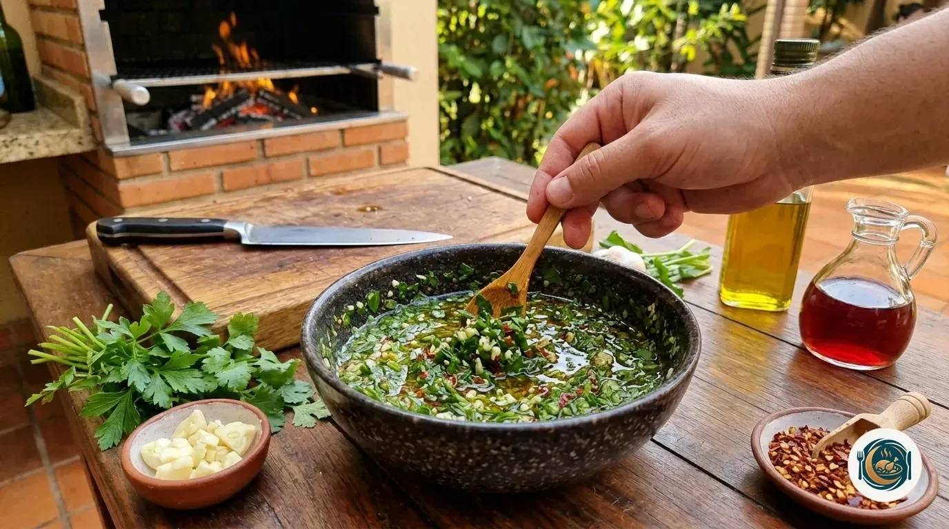 Step 2- Make the Chimichurri Sauce