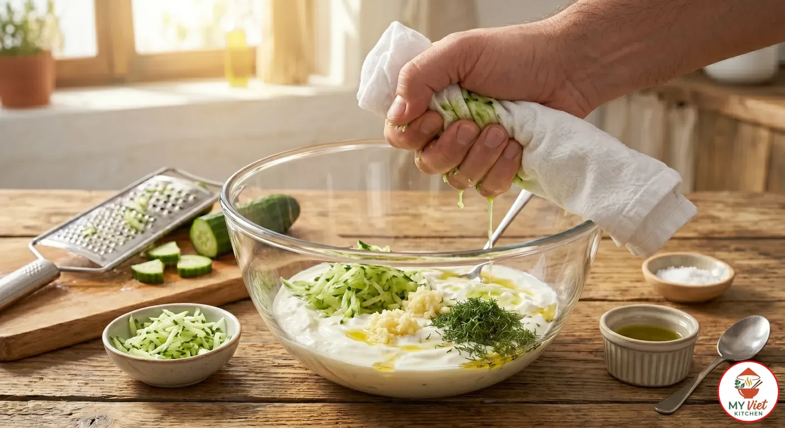 Step 2- Make the Tzatziki Sauce