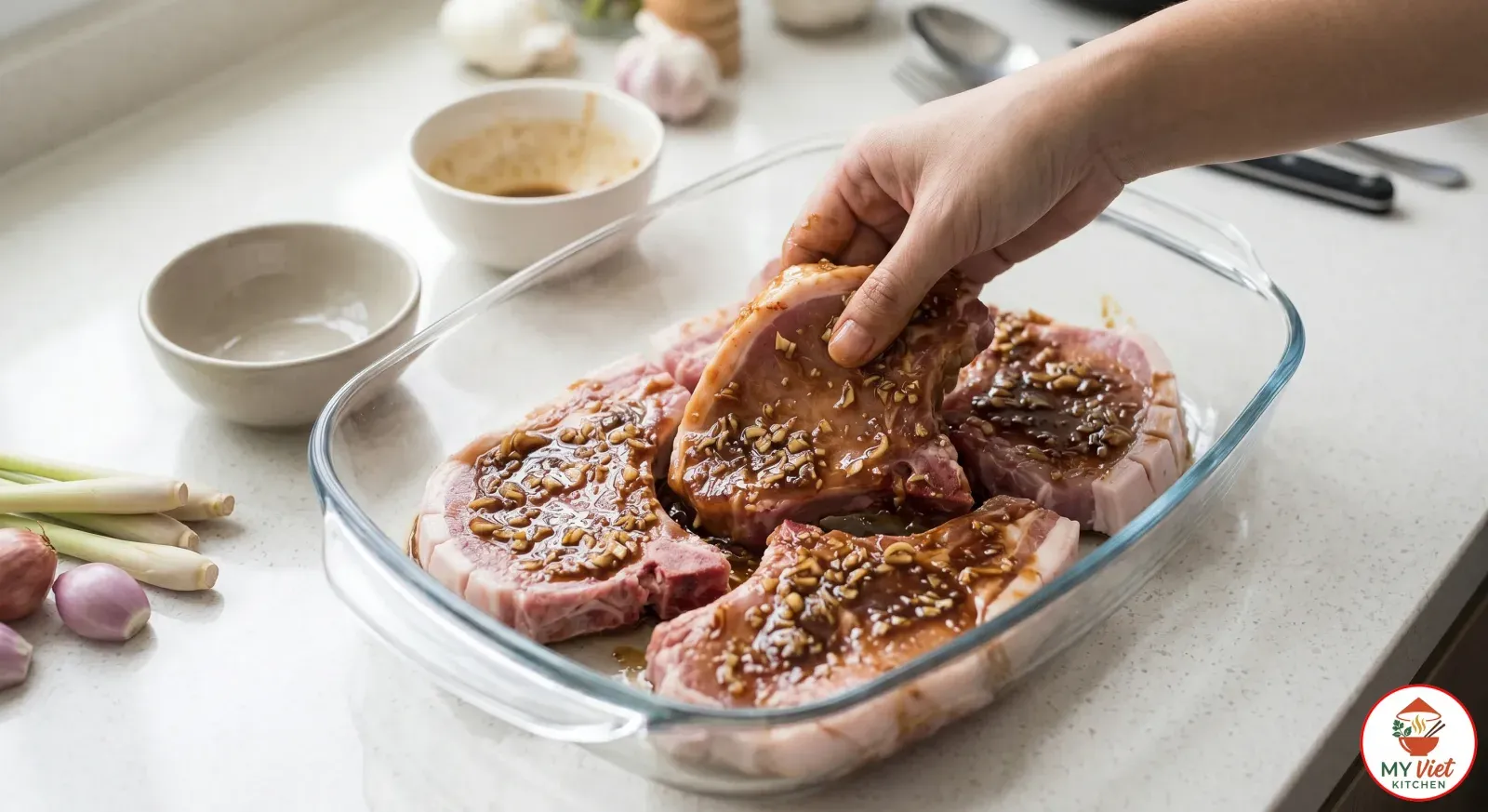 Step 2- Marinate the Pork Chops