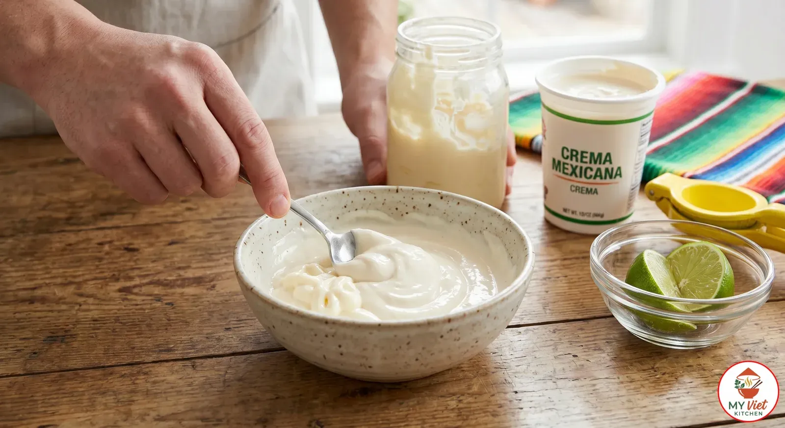 Step 2- Mix the Crema Sauce