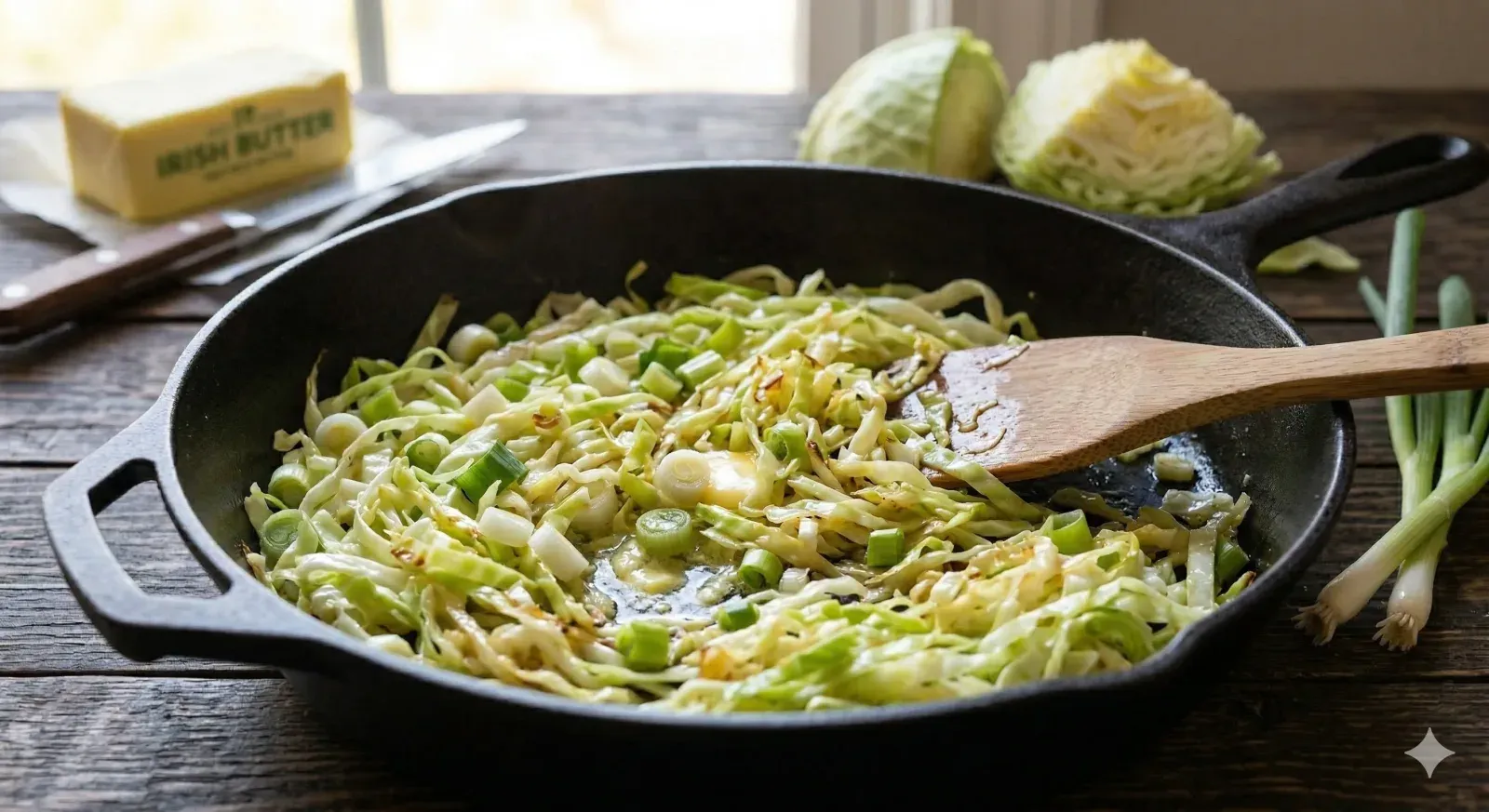 Step 2- Prepare the Cabbage and Scallions