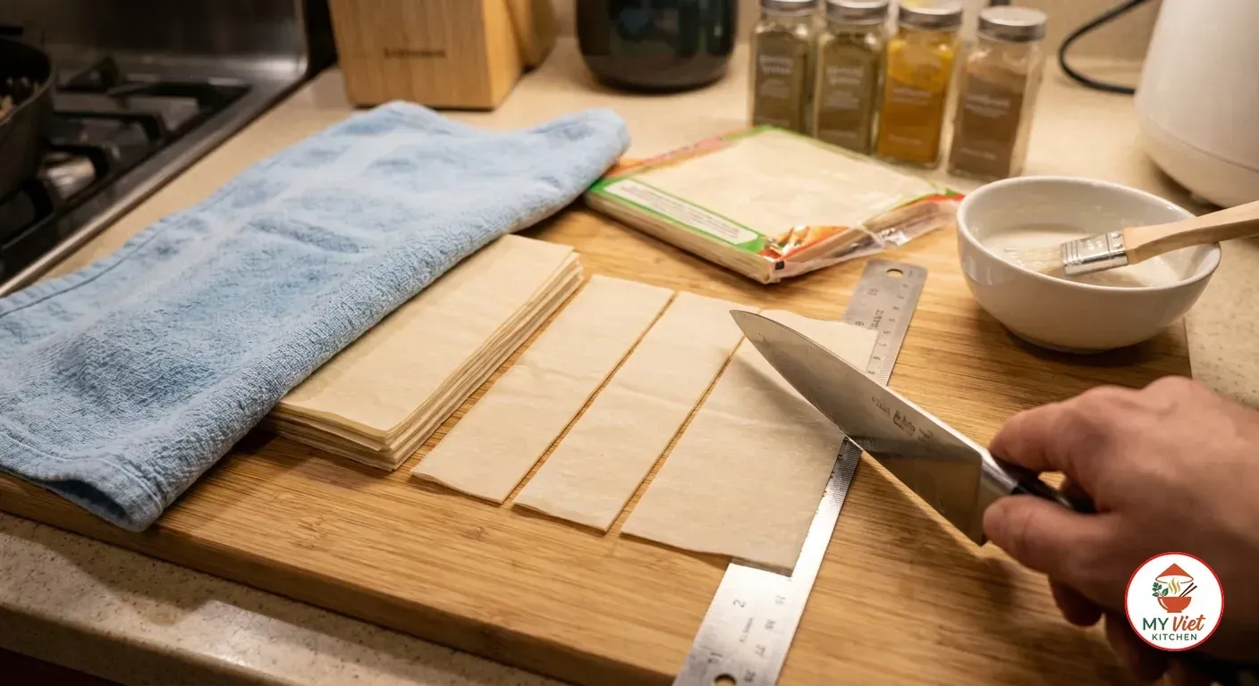 Step 2- Prepare the Pastry Wrappers