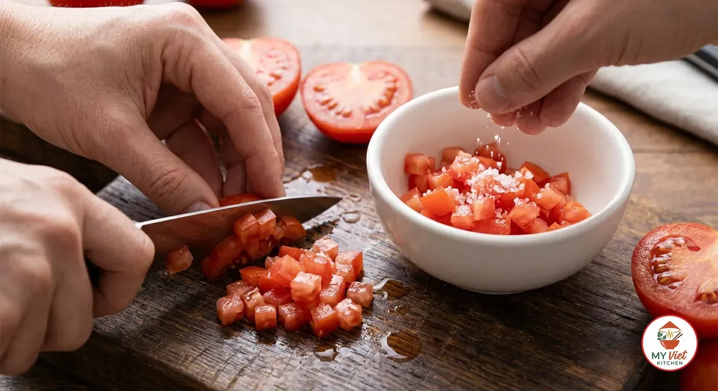 Step 2- Prepare the Tomato Topping