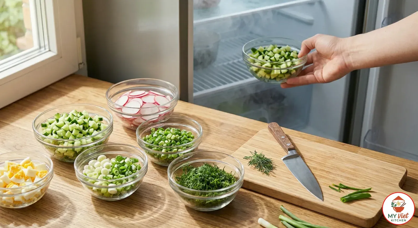 Step 2- Prepare the Vegetables and Eggs
