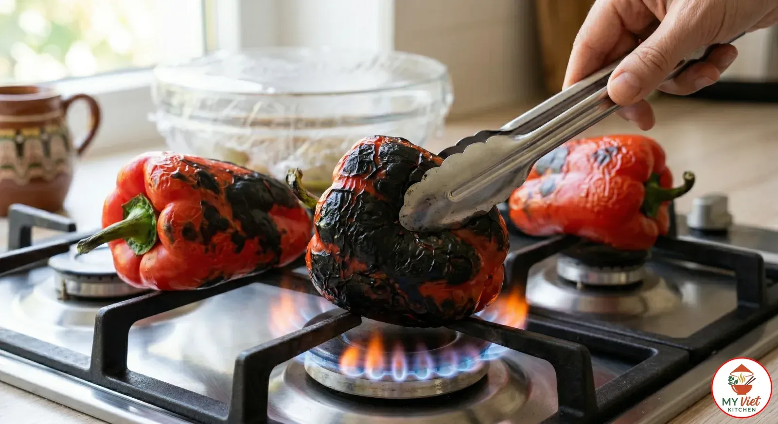 Step 2- Roast the Peppers