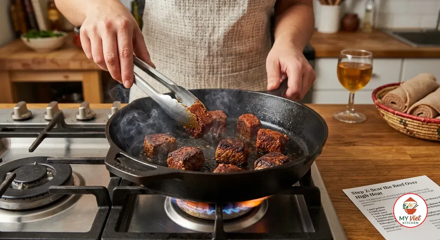 Step 2- Sear the Beef Over High Heat