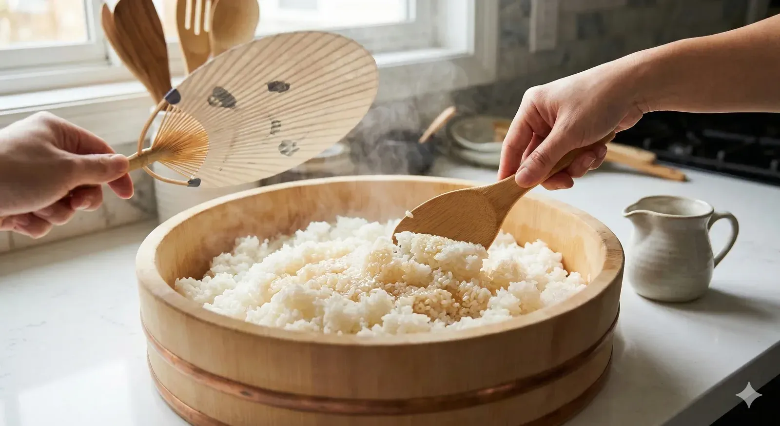 Step 2: Season the Rice with Sushi Vinegar